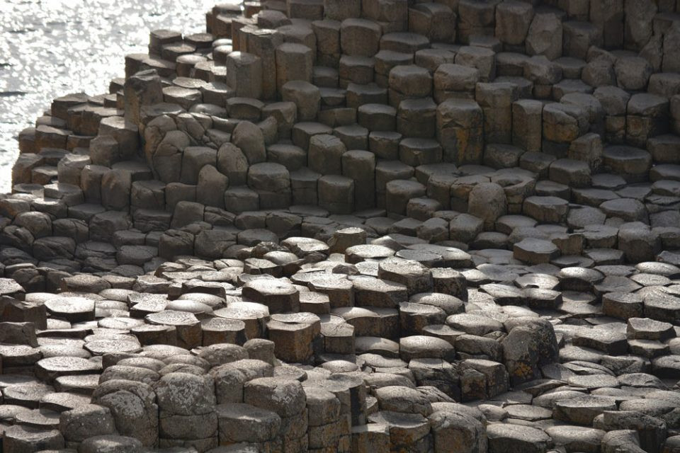 Columnar Jointing at The Giant's Causeway Created by Slow, Even Cooling of A Lava Flow
