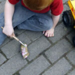 Painting rocks for kids with washable paints