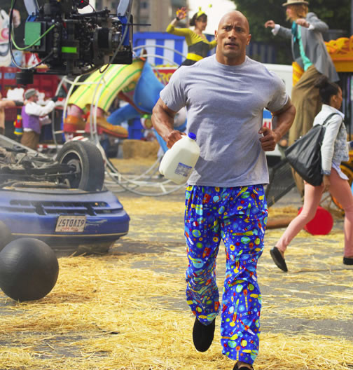 How The Rock Rests - Running in Pajama Pants.