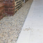 Pea gravel getting out of place