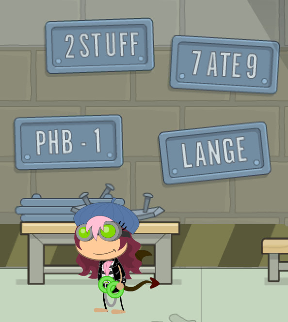 License Plate Duty in Pelican Rock Poptropica