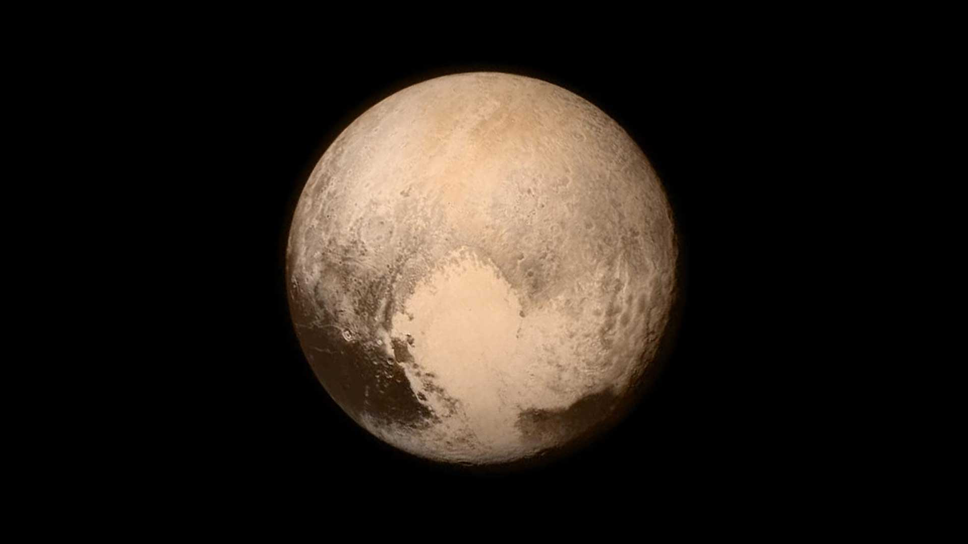 New Horizons image of Pluto's heart-shaped feature, Tombaugh Regio