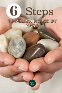 Using a soft cloth to buff and polish rocks can bring out their luster