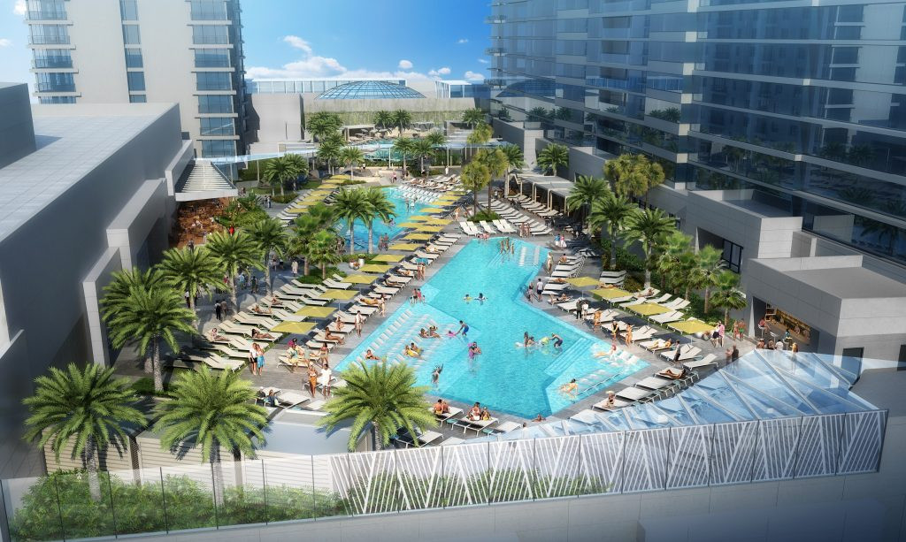 Luxurious outdoor pool at Seminole Hard Rock Tampa