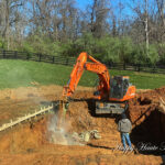 Rock Break During Pool Construction