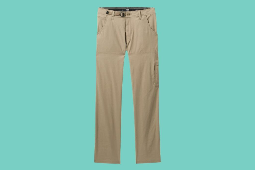 Climbing pants by Prana, highlighting their adaptability and feature-rich design