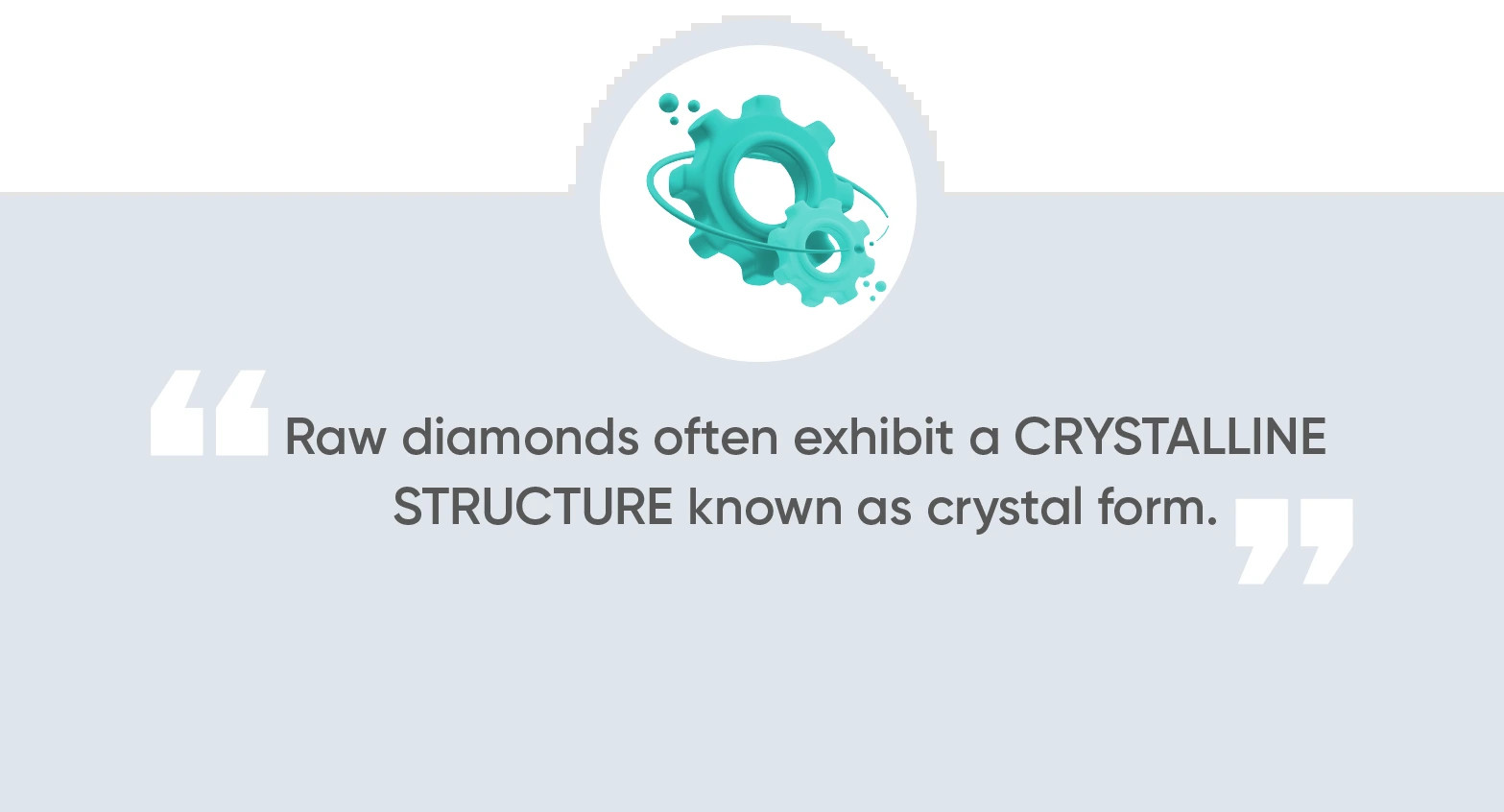 Raw Diamond Crystal Structure
