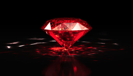 Moussaieff Red Diamond, showcasing its remarkable red hue derived from the plastic deformation of its crystal lattice.