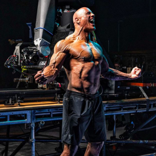 The Rock in shape for Black Adam