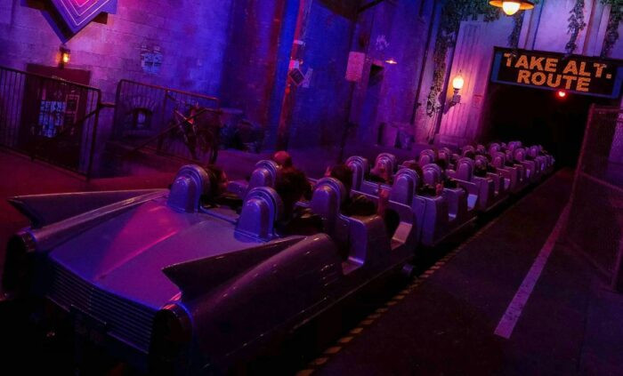Rock and Roller Coaster loading platform