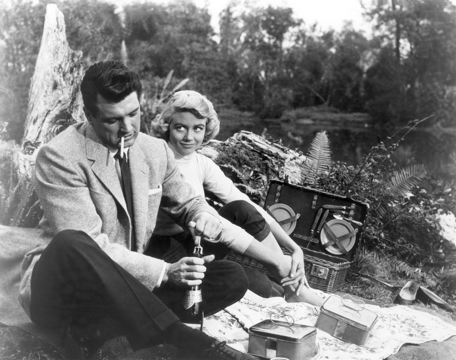Rock Hudson and Dorothy Malone in Written on the Wind 1956