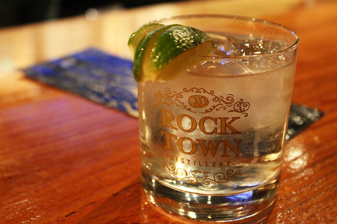Gin and tonic at Rock Town Distillery, a refreshing way to enjoy their spirits