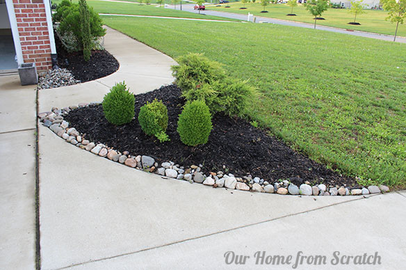 River rock landscaping