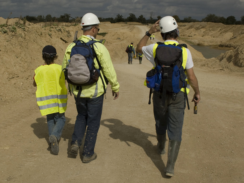 Roy Shepherd &amp; Bill Verkaik at Shorencote quarry