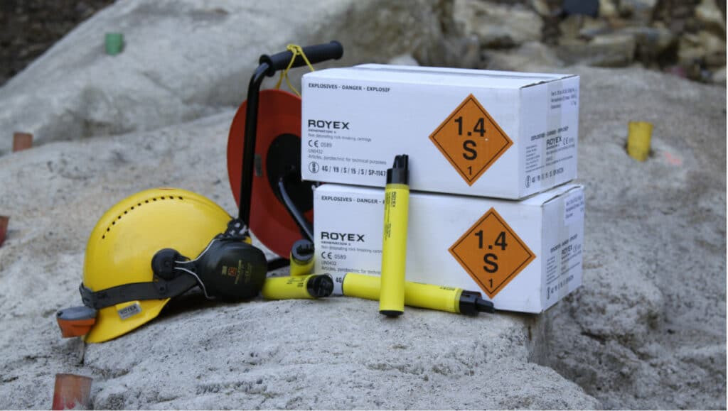 Explosives used for controlled blasting