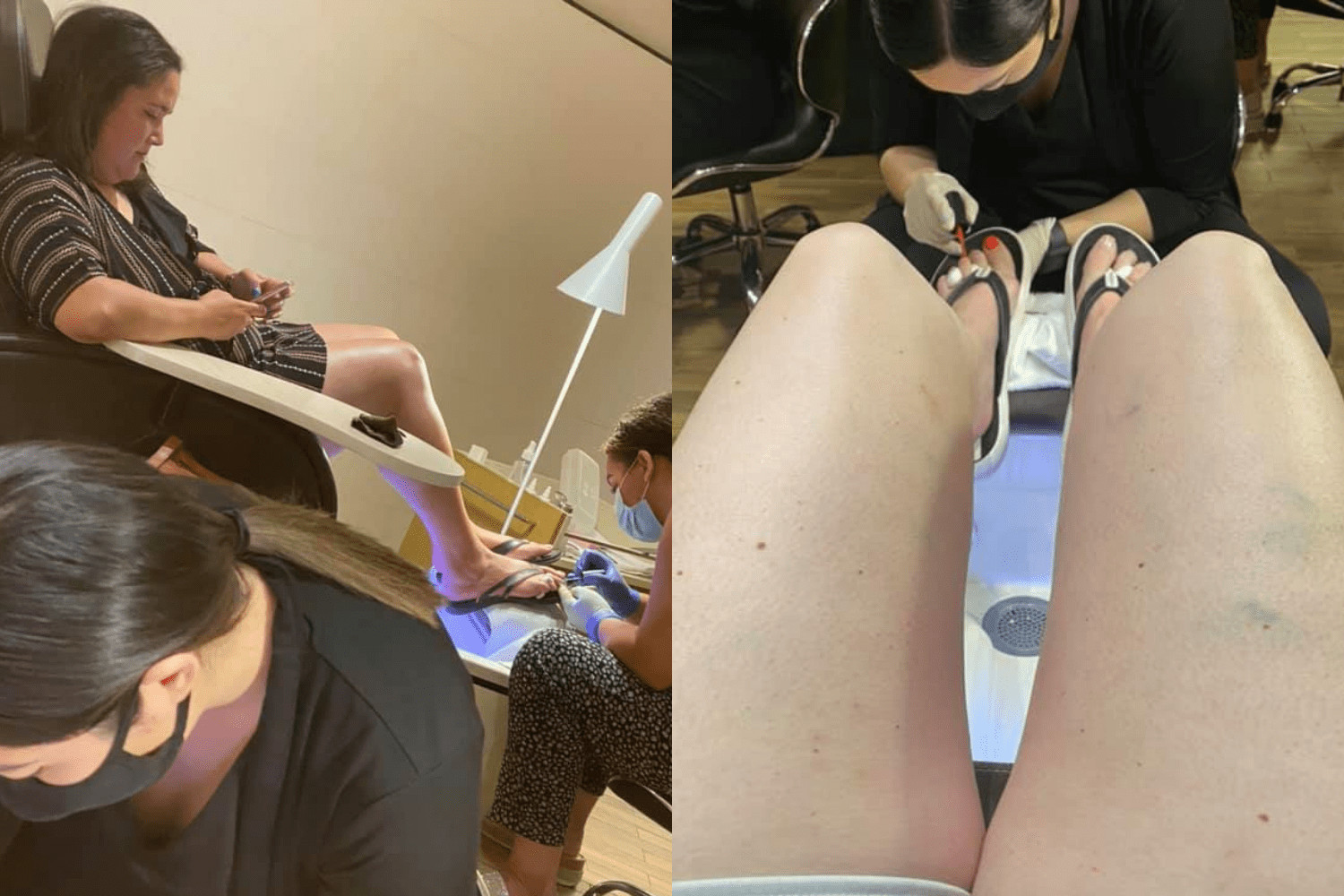 Women getting pedicures at Red Rocks Spa, highlighting wellness and relaxation