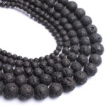 Black Lava Rock for Ground Cover