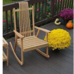 Rocking chair in outdoor setting