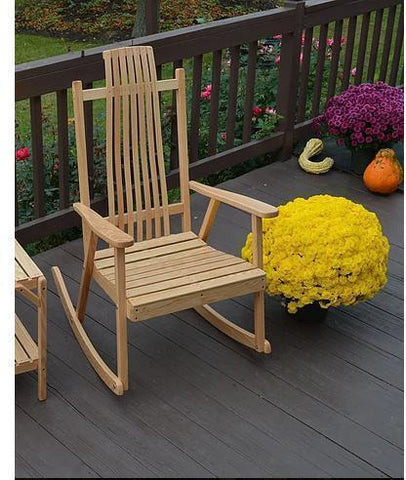 Rocking chair in outdoor setting