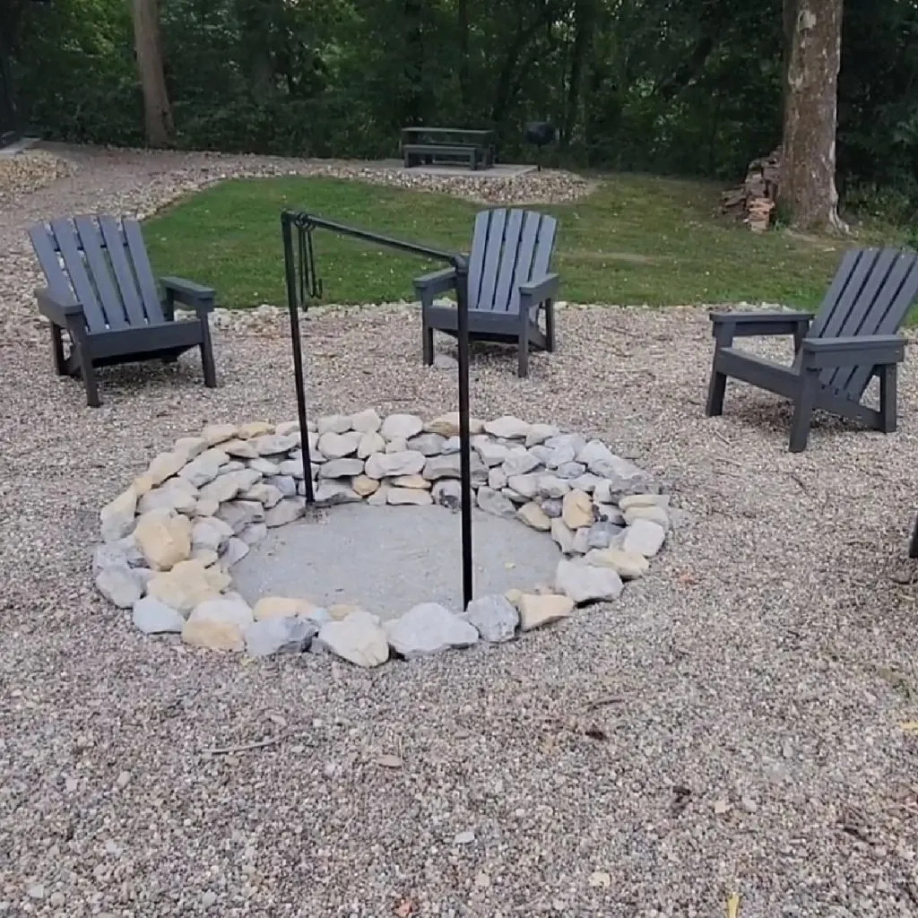 diy stone firepit