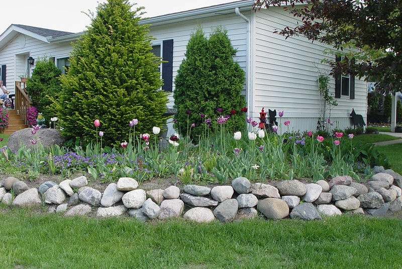 Stone Flower Bed