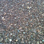 Jasper Beach stones with reddish hue