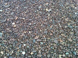 Jasper Beach stones with reddish hue