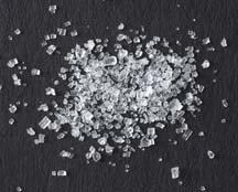 Salt and sugar crystals have different shapes