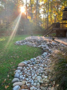 Pea Gravel Pathway
