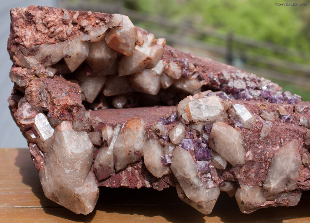 Milky Quartz and Fluorite plate found in tailings