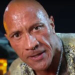 The Rock angry and looking at the camera