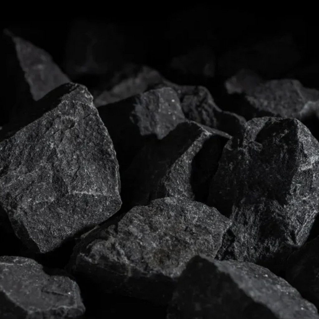 Vulcanite sauna stones