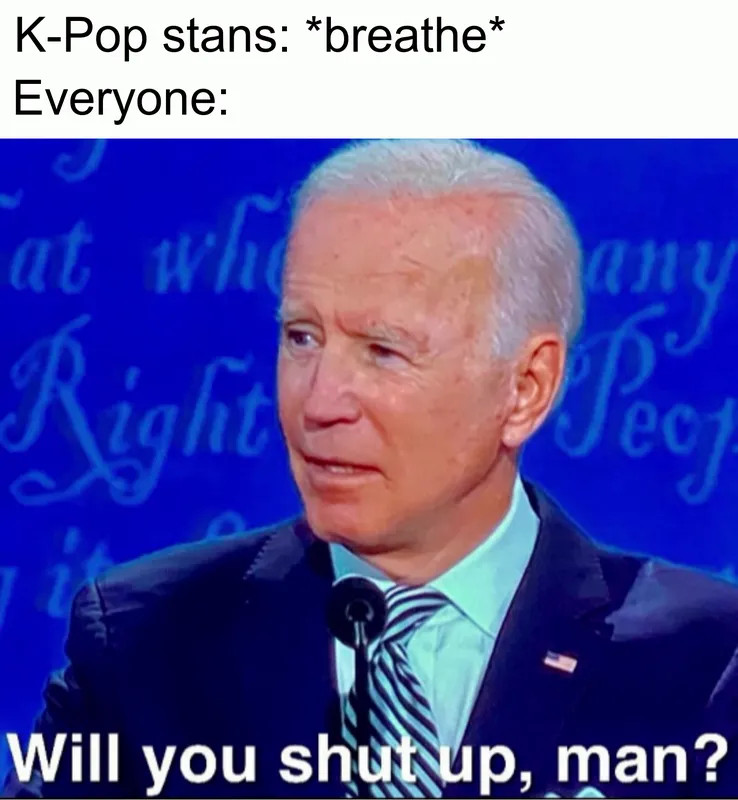 Will you shut up man Joe Biden meme template.