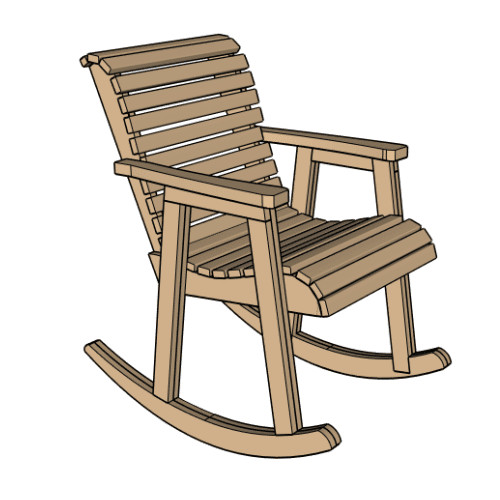 Wooden Rocking Chair