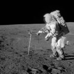 Astronaut Alan Bean on lunar surface