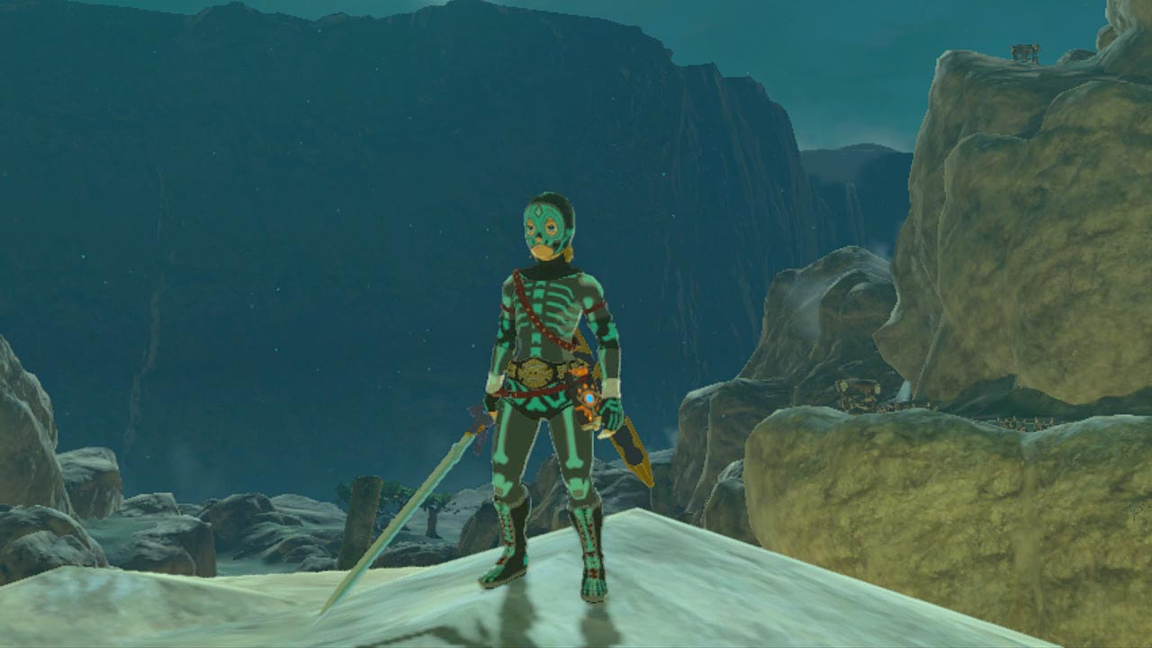 The radiant set in Zelda Breath of the Wild, which can be bought and upgraded using luminous stones