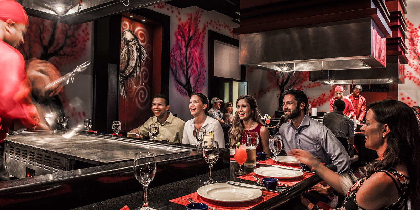 Zen Restaurant Hard Rock Punta Cana featuring elegant decor, delicious Asian cuisine, and a vibrant atmosphere