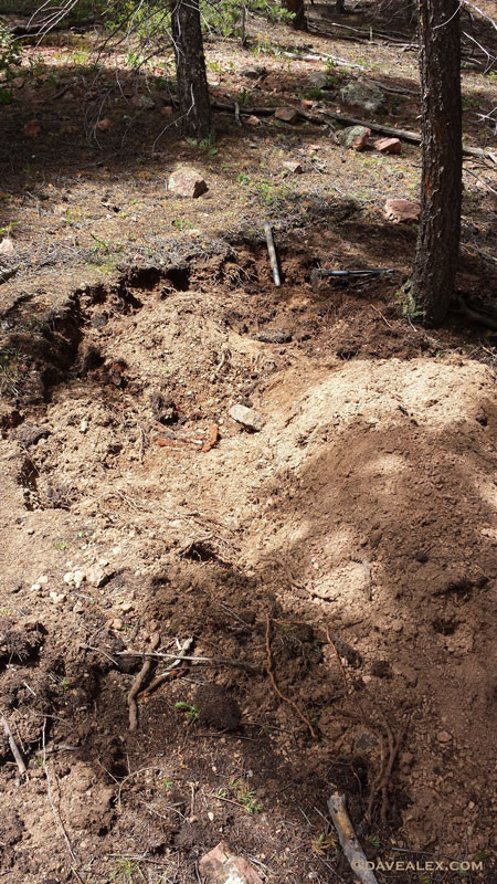 Example of float dig following signs uphill